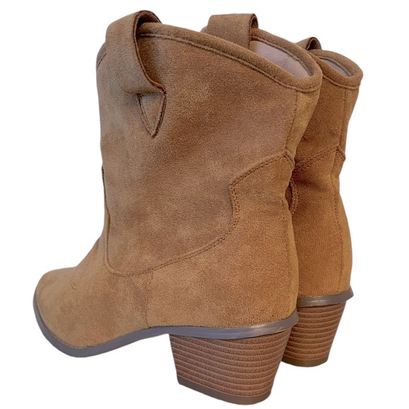FRENCH CONNECTION CARRIE WESTERN BOOTS WOMEN'S Sz 8 • Cognac - Picture 7 of 16